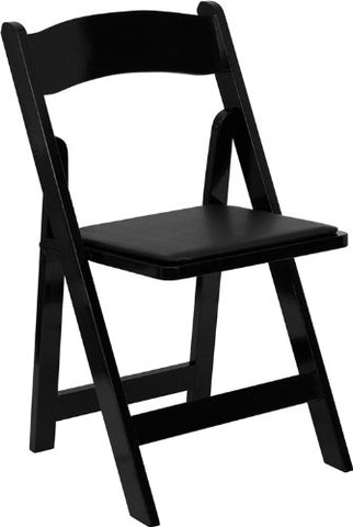 Black Wooden Folding Chair